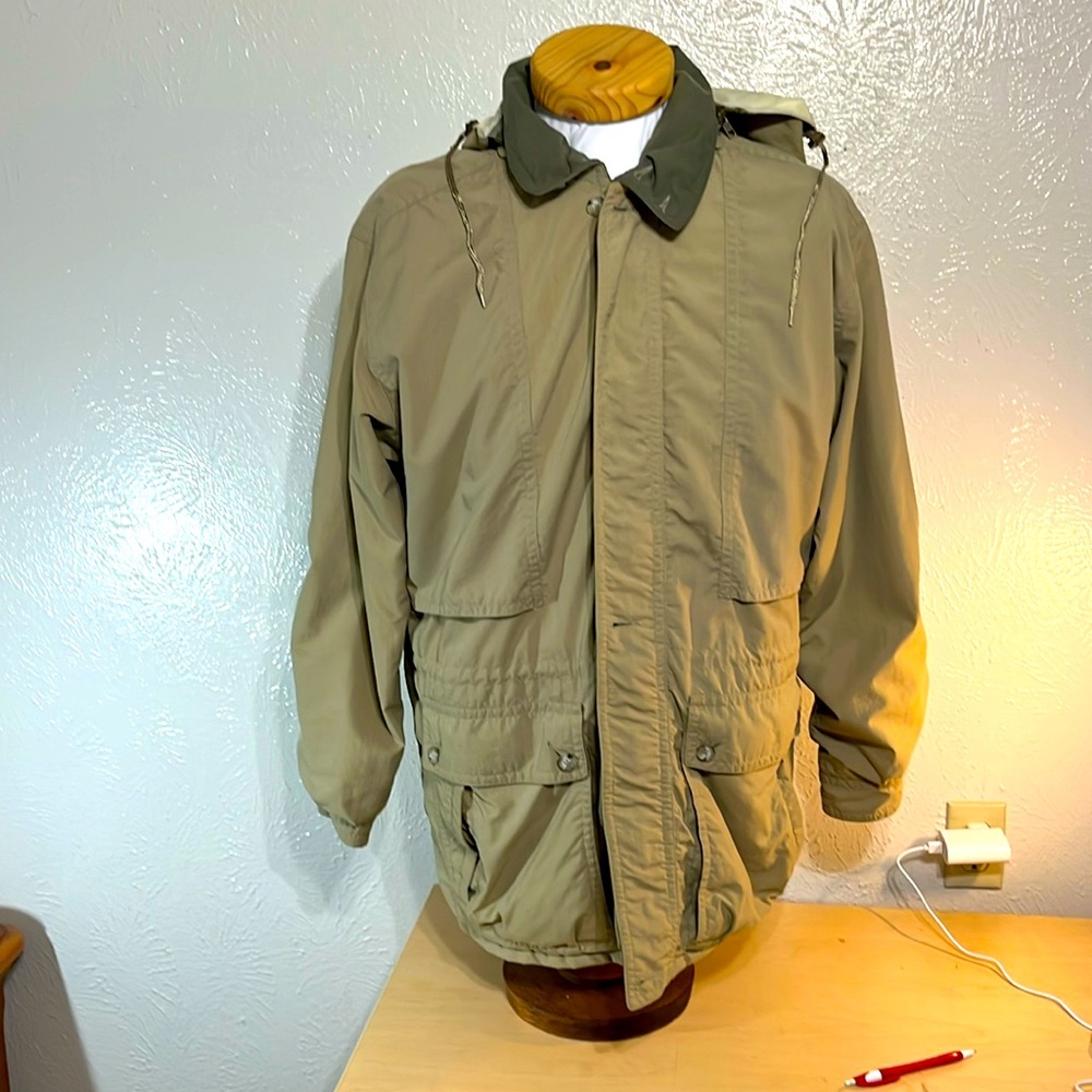 Vintage LL Bean, Parke Khaki men’s Gore-Tex jacket large